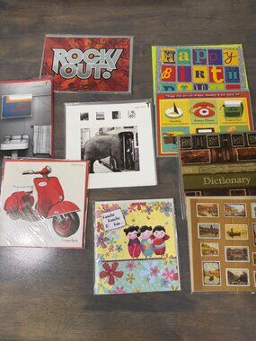 Papyrus Lot of 9 New Sealed Greeting Cards Birthday and Blank Cards